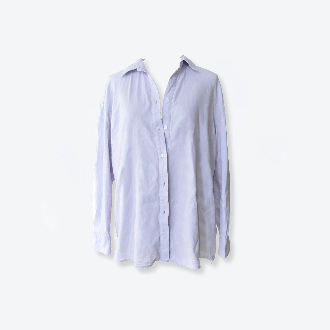Cotton Linen Shirt, Lilac