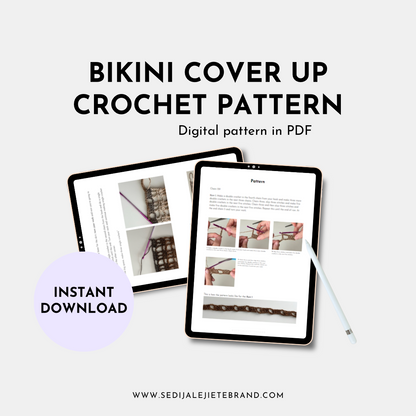 Bikini Skirt Cover Up Crochet Pattern PDF DIGITAL DOWNLOAD