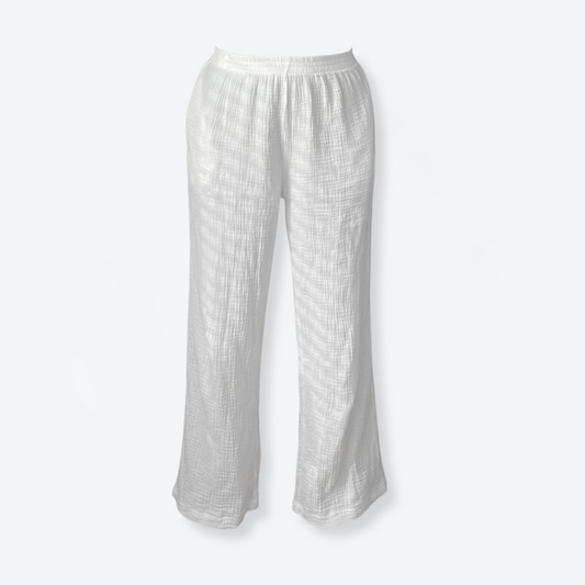 Cotton Loungewear pants, White
